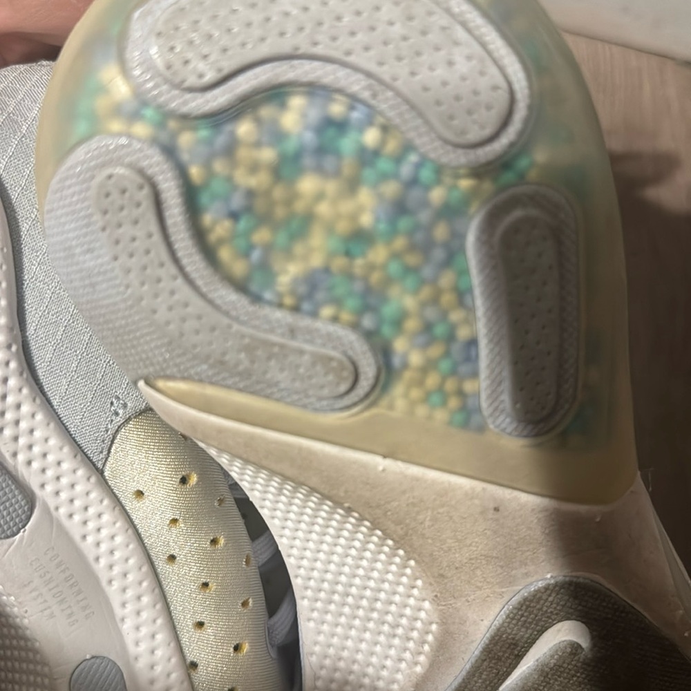 Nike Gray and Yellow Sneakers with Classic Design